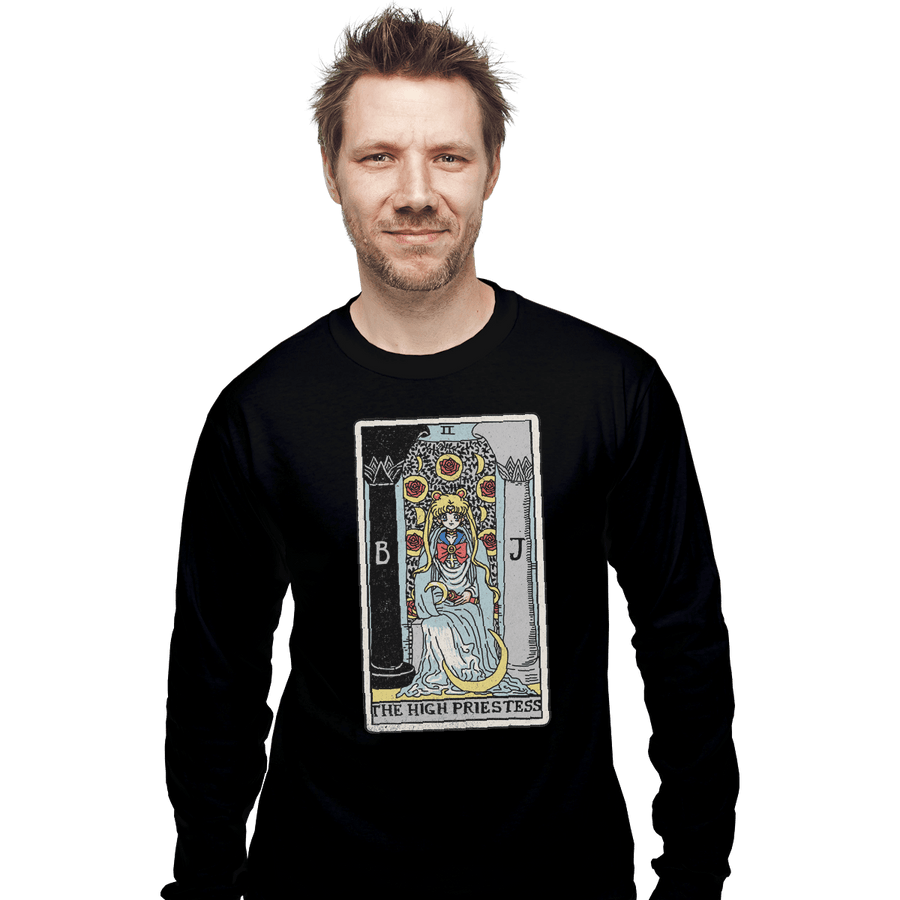 Shirts Long Sleeve Shirts, Unisex / Small / Black The High Priestess