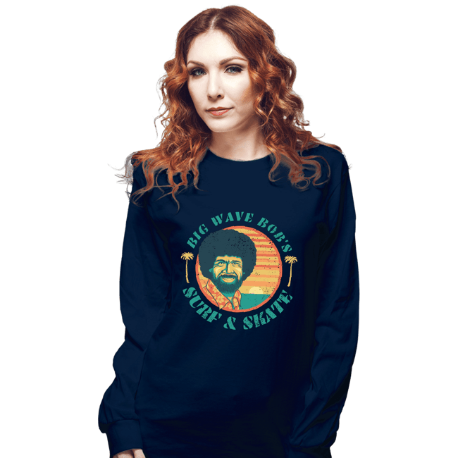 Shirts Long Sleeve Shirts, Unisex / Small / Navy Big Wave Bob