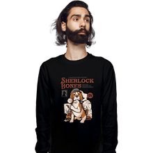 Load image into Gallery viewer, Daily_Deal_Shirts Long Sleeve Shirts, Unisex / Small / Black Sherlock Bones
