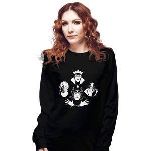 Shirts Long Sleeve Shirts, Unisex / Small / Black The Evil Queens