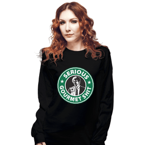 Shirts Long Sleeve Shirts, Unisex / Small / Black Serious Gourmet Coffee