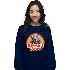 Shirts Long Sleeve Shirts, Unisex / Small / Navy Bifrost Jane