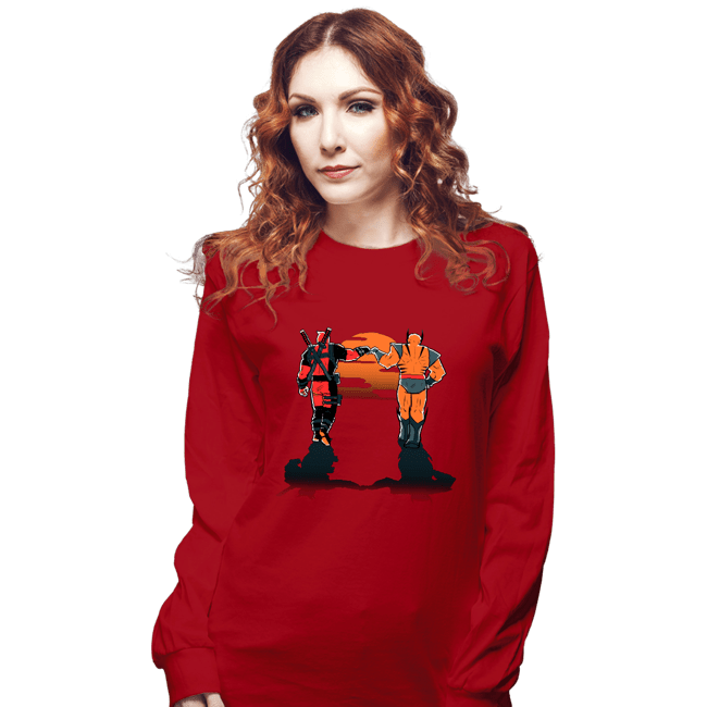 Secret_Shirts Long Sleeve Shirts, Unisex / Small / Red Farewell Fist Bump
