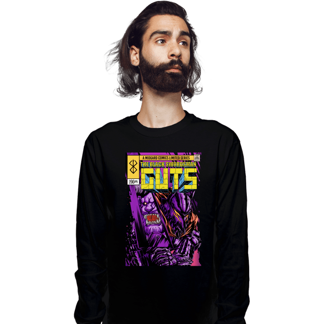 Daily_Deal_Shirts Long Sleeve Shirts, Unisex / Small / Black Guts Comics
