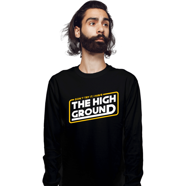 Shirts Long Sleeve Shirts, Unisex / Small / Black The High Ground