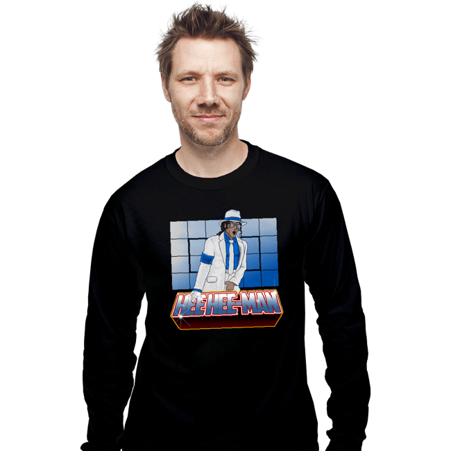 Daily_Deal_Shirts Long Sleeve Shirts, Unisex / Small / Black Hee-Hee-Man