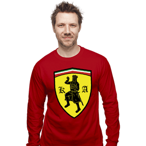 Daily_Deal_Shirts Long Sleeve Shirts, Unisex / Small / Red Scuderia Britanni