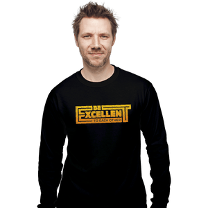 Shirts Long Sleeve Shirts, Unisex / Small / Black Keanu Be Excellent To Each Other
