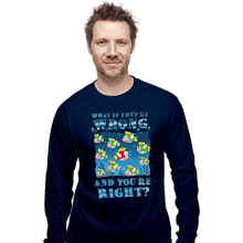 Load image into Gallery viewer, Daily_Deal_Shirts Long Sleeve Shirts, Unisex / Small / Navy Cheep Cheep!
