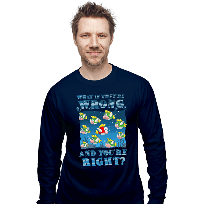 Daily_Deal_Shirts Long Sleeve Shirts, Unisex / Small / Navy Cheep Cheep!