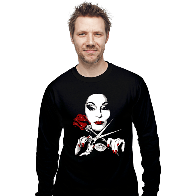 Secret_Shirts Long Sleeve Shirts, Unisex / Small / Black Morticia