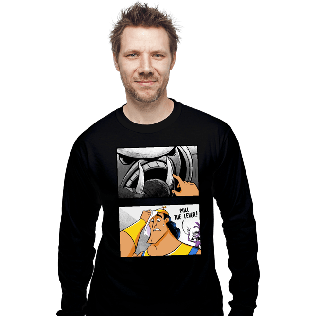 Daily_Deal_Shirts Long Sleeve Shirts, Unisex / Small / Black Pull The Lever