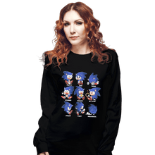 Load image into Gallery viewer, Shirts Long Sleeve Shirts, Unisex / Small / Black Hedgehog

