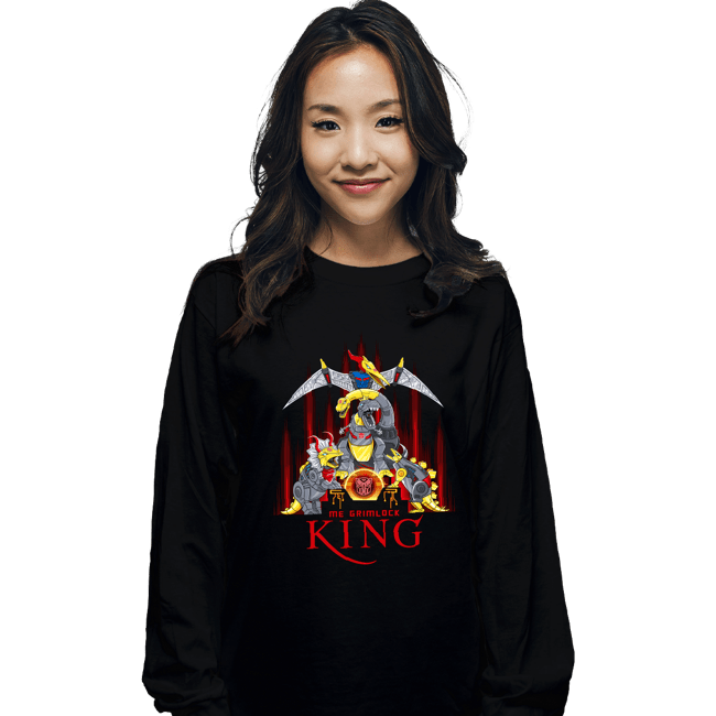 Secret_Shirts Long Sleeve Shirts, Unisex / Small / Black Me Grimlock, King