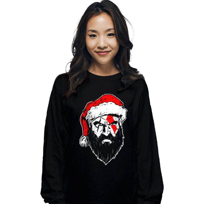 Secret_Shirts Long Sleeve Shirts, Unisex / Small / Black God Of Christmas