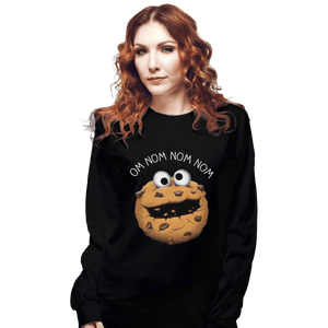 Shirts Long Sleeve Shirts, Unisex / Small / Black Monster Cookie