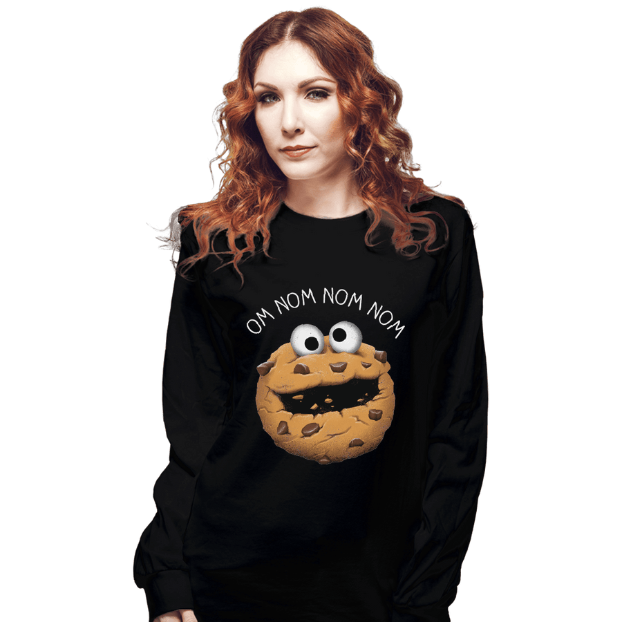 Shirts Long Sleeve Shirts, Unisex / Small / Black Monster Cookie