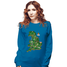 Load image into Gallery viewer, Daily_Deal_Shirts Long Sleeve Shirts, Unisex / Small / Sapphire Super Monty World
