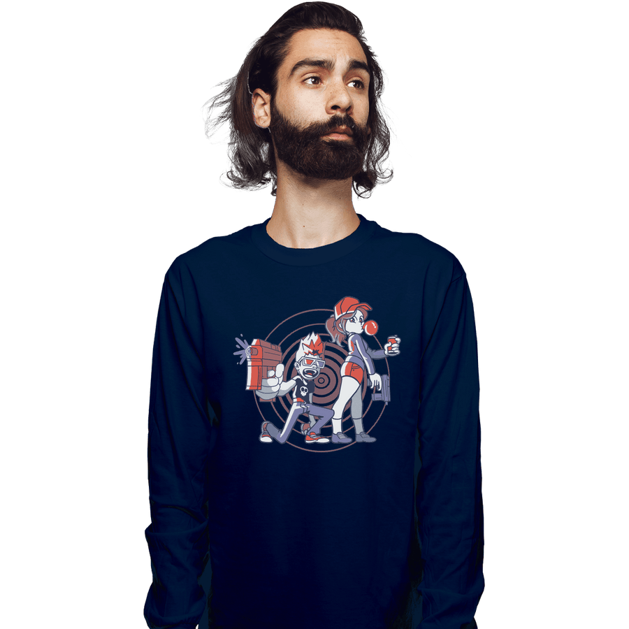 Shirts Long Sleeve Shirts, Unisex / Small / Navy Zombie Neighbors