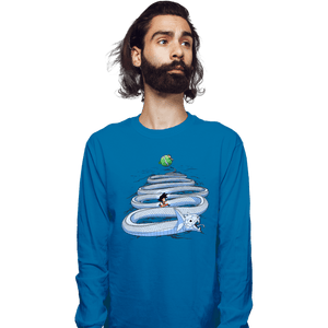 Shirts Long Sleeve Shirts, Unisex / Small / Sapphire Goku Way