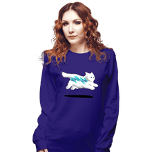 Load image into Gallery viewer, Secret_Shirts Long Sleeve Shirts, Unisex / Small / Violet Jazz Cat
