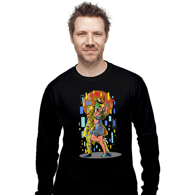 Daily_Deal_Shirts Long Sleeve Shirts, Unisex / Small / Black The Mask Kiss