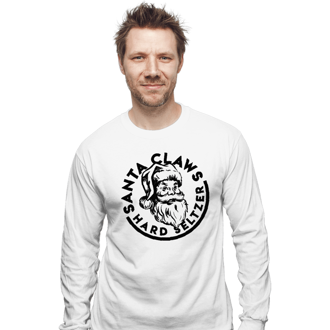 Secret_Shirts Long Sleeve Shirts, Unisex / Small / White Santa Claws