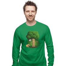 Load image into Gallery viewer, Shirts Long Sleeve Shirts, Unisex / Small / Irish Green Plant A Tree
