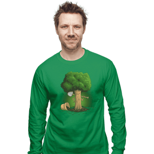 Shirts Long Sleeve Shirts, Unisex / Small / Irish Green Plant A Tree