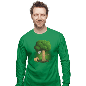 Shirts Long Sleeve Shirts, Unisex / Small / Irish Green Plant A Tree
