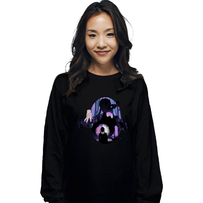 Daily_Deal_Shirts Long Sleeve Shirts, Unisex / Small / Black Wednesday Shadows