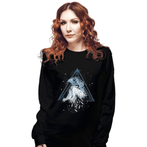 Shirts Long Sleeve Shirts, Unisex / Small / Black Wings of Silver Nerves of Steel