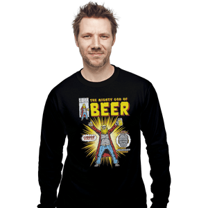 Shirts Long Sleeve Shirts, Unisex / Small / Black God Of Beer