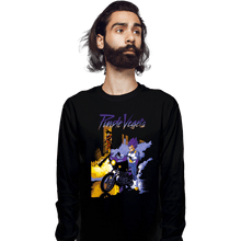 Load image into Gallery viewer, Shirts Long Sleeve Shirts, Unisex / Small / Black Purple Vegeta
