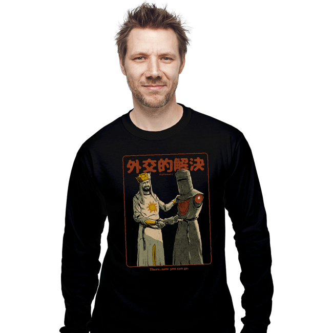 Daily_Deal_Shirts Long Sleeve Shirts, Unisex / Small / Black Medieval Diplomacy