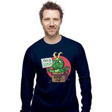 Load image into Gallery viewer, Secret_Shirts Long Sleeve Shirts, Unisex / Small / Navy Adopt This Alligator
