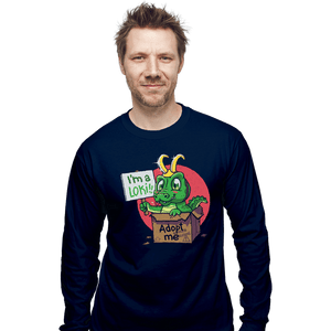 Secret_Shirts Long Sleeve Shirts, Unisex / Small / Navy Adopt This Alligator