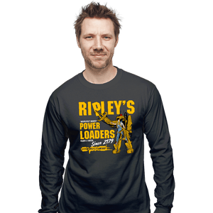 Secret_Shirts Long Sleeve Shirts, Unisex / Small / Charcoal Ripley's Power Loaders