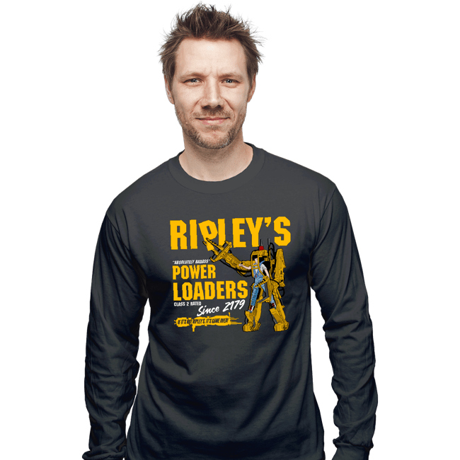 Secret_Shirts Long Sleeve Shirts, Unisex / Small / Charcoal Ripley's Power Loaders