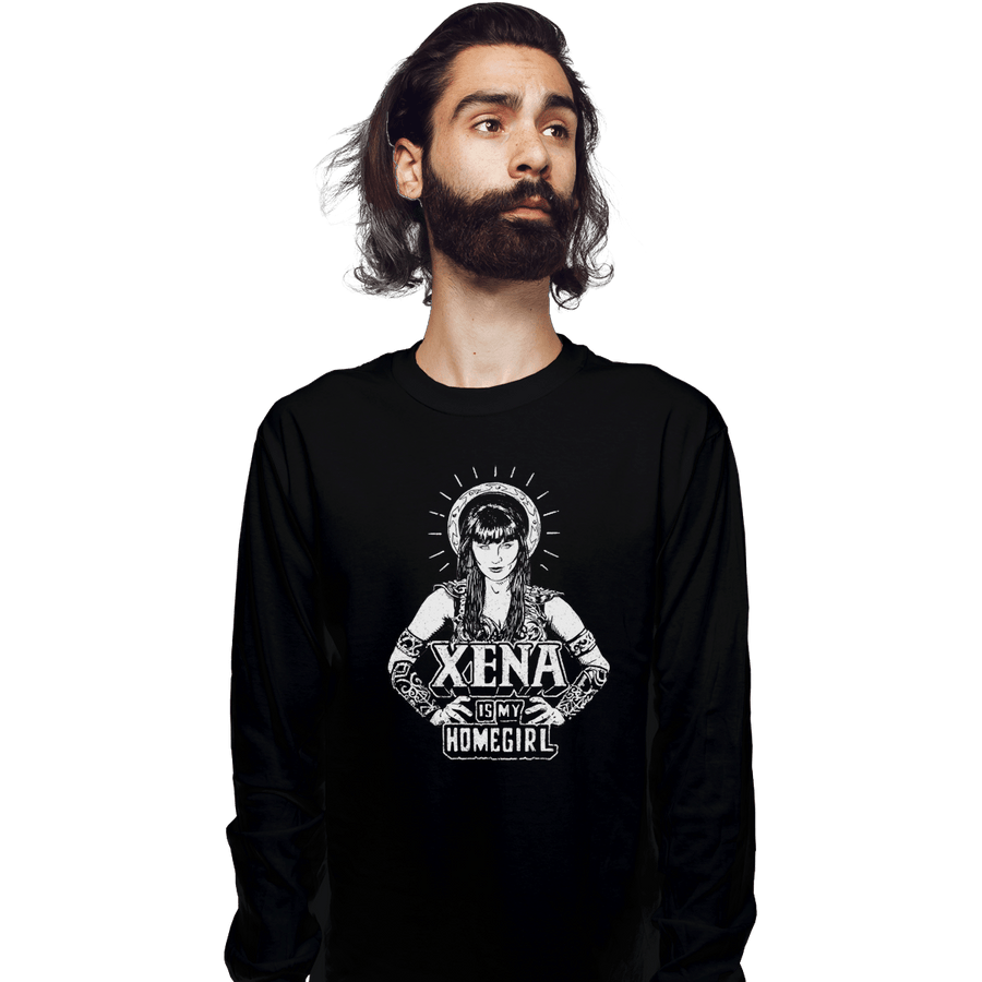 Shirts Long Sleeve Shirts, Unisex / Small / Black Xena Is My Homegirl