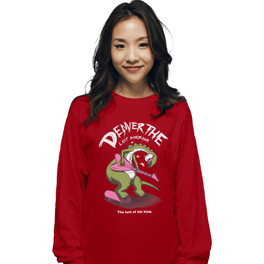 Shirts Long Sleeve Shirts, Unisex / Small / Red Last Dinosaur Vs The World