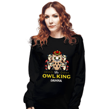 Load image into Gallery viewer, Shirts Long Sleeve Shirts, Unisex / Small / Black The Owl King
