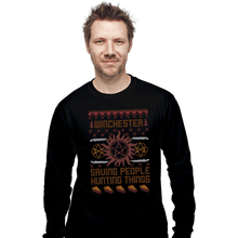 Load image into Gallery viewer, Shirts Long Sleeve Shirts, Unisex / Small / Black Supernaturally Ugly Sweater
