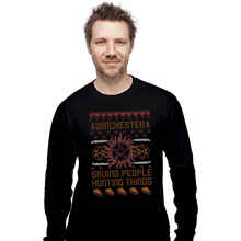 Load image into Gallery viewer, Shirts Long Sleeve Shirts, Unisex / Small / Black Supernaturally Ugly Sweater
