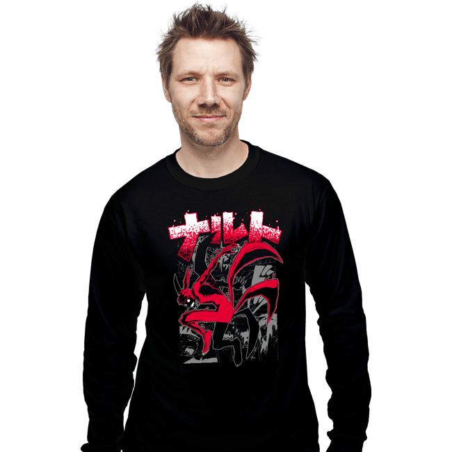 Shirts Long Sleeve Shirts, Unisex / Small / Black Kyuubi