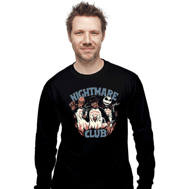 Daily_Deal_Shirts Long Sleeve Shirts, Unisex / Small / Black Nightmare Club