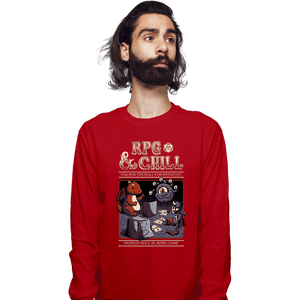 Daily_Deal_Shirts Long Sleeve Shirts, Unisex / Small / Red RPG & Chill