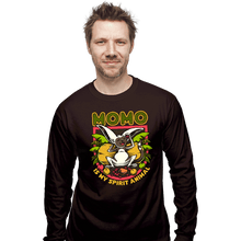 Load image into Gallery viewer, Daily_Deal_Shirts Long Sleeve Shirts, Unisex / Small / Dark Chocolate Momo Is My Spirit Animal
