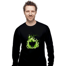 Load image into Gallery viewer, Daily_Deal_Shirts Long Sleeve Shirts, Unisex / Small / Black Book Dragon
