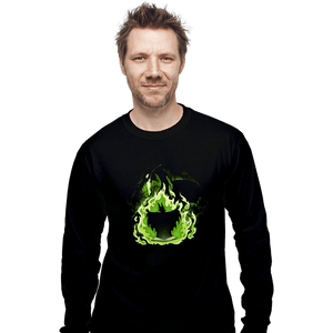 Daily_Deal_Shirts Long Sleeve Shirts, Unisex / Small / Black Book Dragon